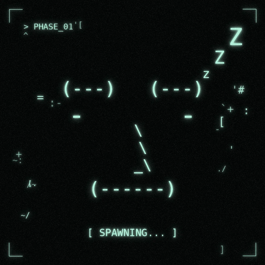 Phase 1: the NPC spawns, asleep