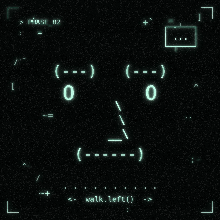 Phase 2: the NPC walks in an idle loop